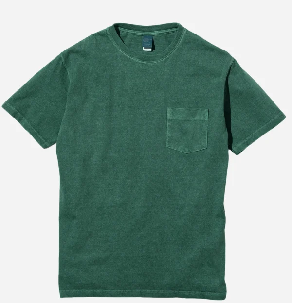 GOOD ON T-shirts | Crew Tee Pocket Dark Green