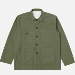 UNIVERSAL WORKS Vestes | Dockside Jacket Slub Sateen Olive