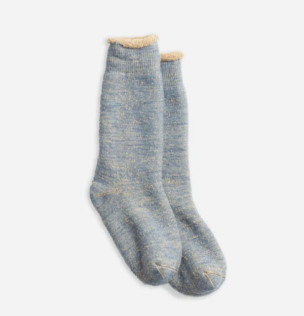 ROTOTO Chaussettes | Double Face Bluebrown