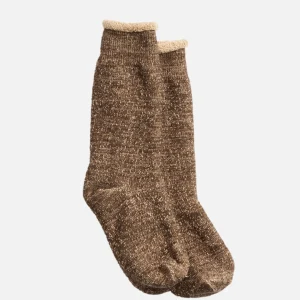 ROTOTO Chaussettes | Double Face Darkbrown Brown