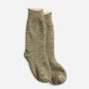 ROTOTO Chaussettes | Double Face Greenbrown