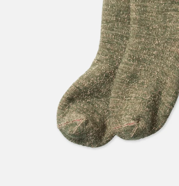 ROTOTO Chaussettes | Double Face Greenbrown