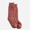 ROTOTO Chaussettes | Double Face Red Brown