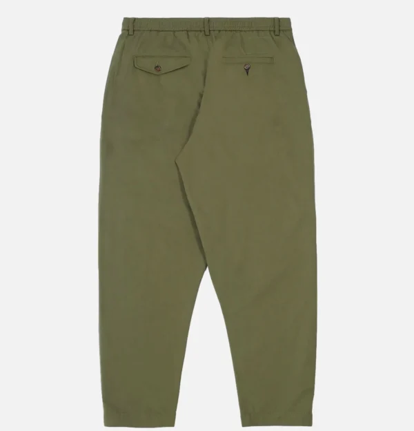 UNIVERSAL WORKS Chinos | Double Pleat Pant Light Olive