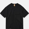 FRIZMWORKS T-shirts | Double Rib Oversized Tee Black