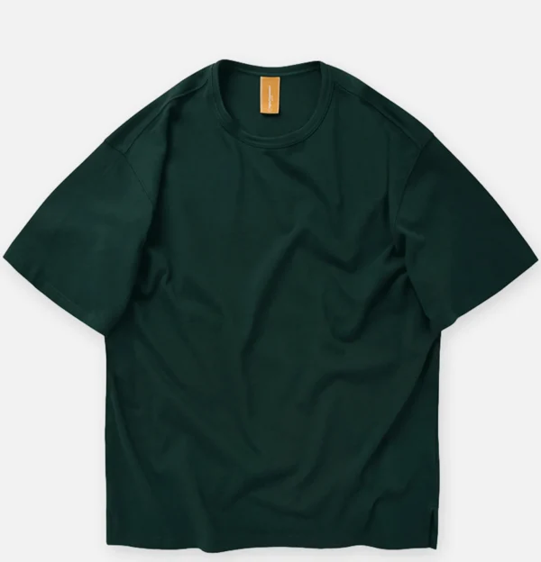 FRIZMWORKS T-shirts | Double Rib Oversized Tee Green