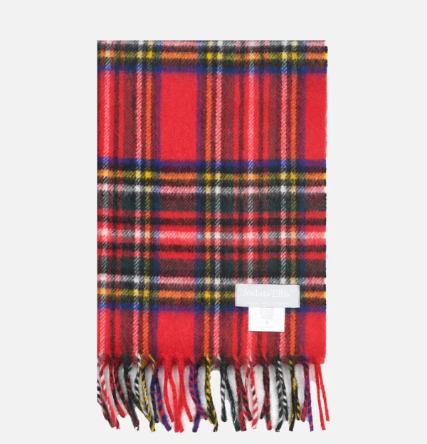 JOSHUA ELLIS Gants • Bonnets • Echarpes | Echarpe Cachemire Tartan Red