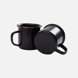 BAREBONES Outdoor | Enamel Cup Set X 2 Charcoal