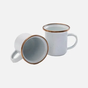 BAREBONES Outdoor | Enamel Cup Set X 2 Egg Shell