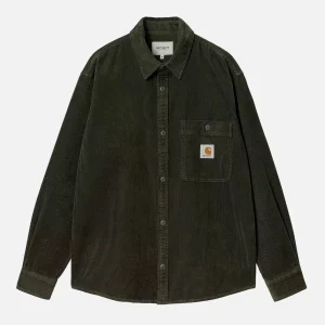 CARHARTT WIP Chemises | Flint Shirt Corduroy Office Green