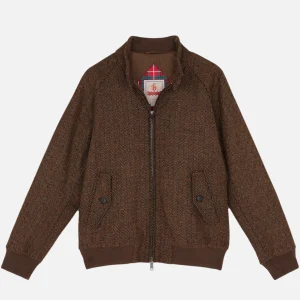 BARACUTA Vestes | G9 Herringbone Wool Bark