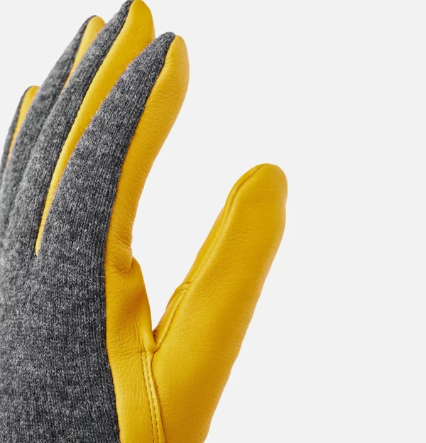 HESTRA Gants • Bonnets • Echarpes | Gants Deerskin Wool Tricot Charcoal