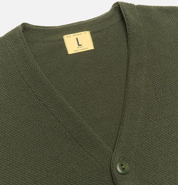 NITTO KNITWEAR Pulls & Cardigans | Gilet Youri Coton Green