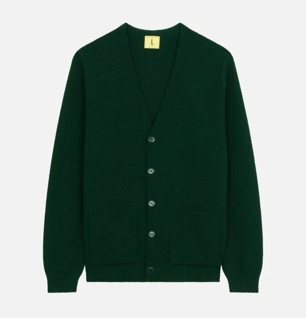 NITTO KNITWEAR Pulls & Cardigans | Gilet Youri Laine Forest Green