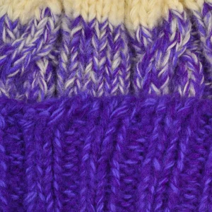 SUBLIME Gants • Bonnets • Echarpes | Hand Knit Fisherman Purple