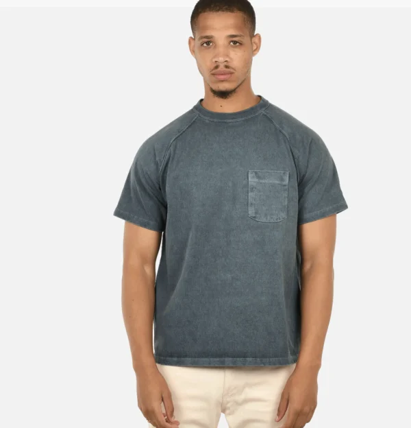 GOOD ON T-shirts | Heavy Raglan Pocket Tee Slate