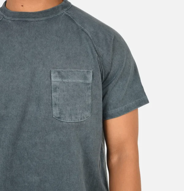 GOOD ON T-shirts | Heavy Raglan Pocket Tee Slate