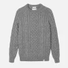 PEREGRINE Pulls & Cardigans | Hudson Aran Jumper Steel