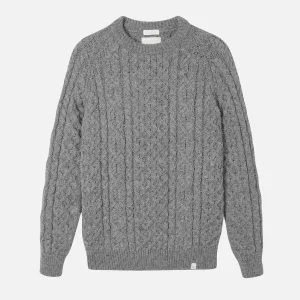 PEREGRINE Pulls & Cardigans | Hudson Aran Jumper Steel