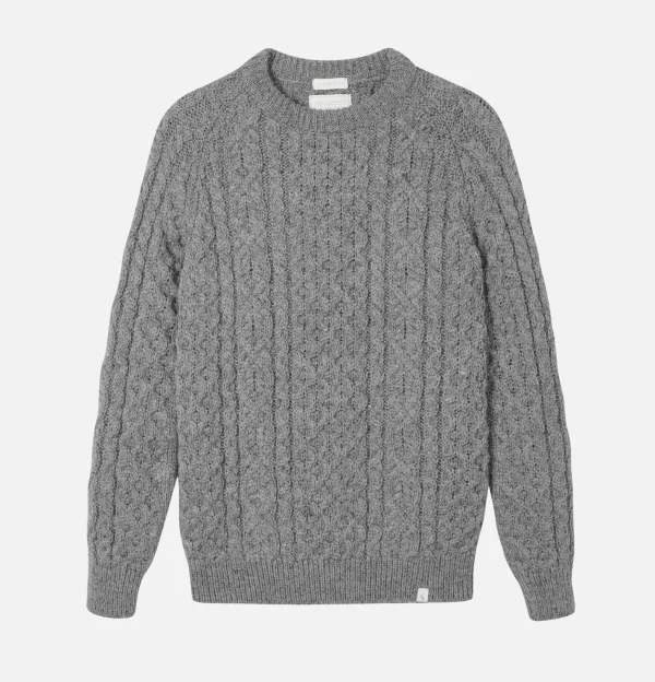 PEREGRINE Pulls & Cardigans | Hudson Aran Jumper Steel