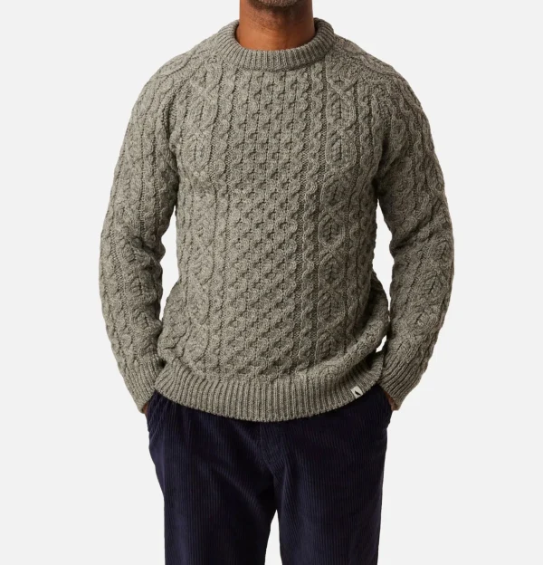 PEREGRINE Pulls & Cardigans | Hudson Aran Jumper Steel