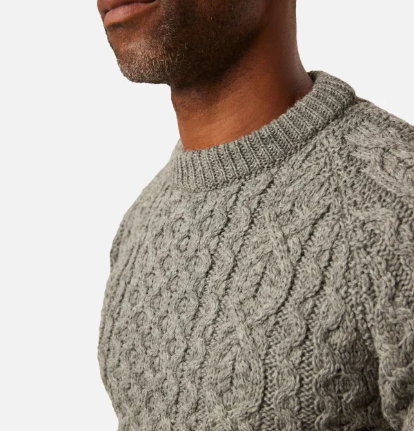 PEREGRINE Pulls & Cardigans | Hudson Aran Jumper Steel