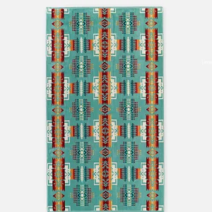 PENDLETON Maison | Jacquard Spa Towel Chief Jospeh Aqua