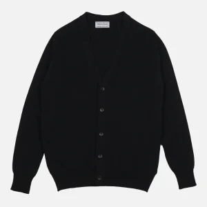 WILLIAM LOCKIE Pulls & Cardigans | Lambswool Cardigan Black