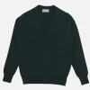 WILLIAM LOCKIE Pulls & Cardigans | Lambswool Cardigan Green Astra