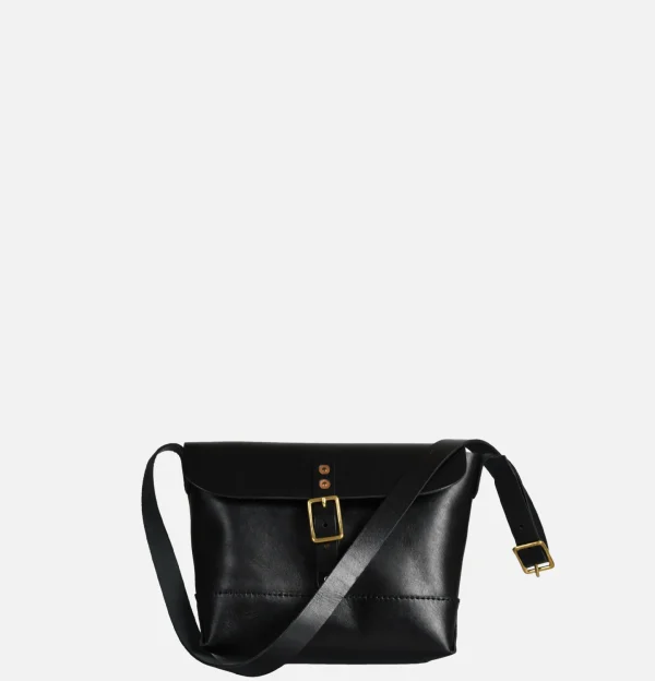 HERITAGE LEATHER COMPANY Sacs Bandoulière | Leather Mini Shoulder Bag Noir