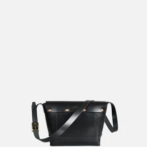 HERITAGE LEATHER COMPANY Sacs Bandoulière | Leather Mini Shoulder Bag Noir