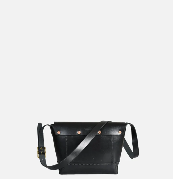 HERITAGE LEATHER COMPANY Sacs Bandoulière | Leather Mini Shoulder Bag Noir