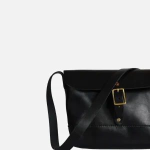 HERITAGE LEATHER COMPANY Sacs Bandoulière | Leather Mini Shoulder Bag Noir