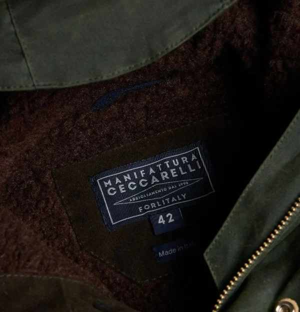 MANIFATTURA CECCARELLI Blousons & Manteaux | Long Moutain Parka Wax Green