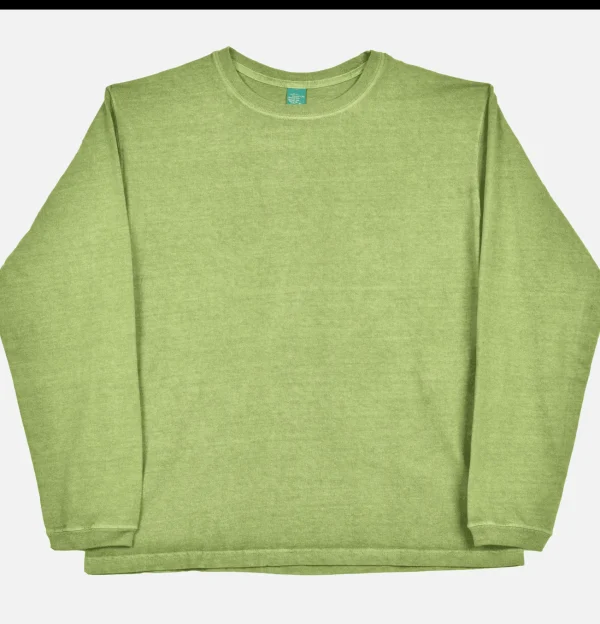 GOOD ON T-shirts | Long Sleeve Crew Tee Matcha