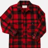 FILSON Blousons & Manteaux | Mackinaw Cruiser Red Black