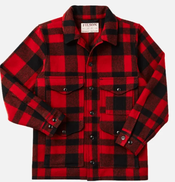 FILSON Blousons & Manteaux | Mackinaw Cruiser Red Black