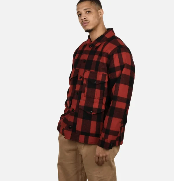 FILSON Blousons & Manteaux | Mackinaw Cruiser Red Black