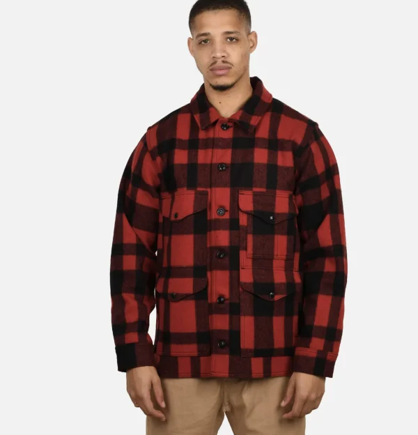 FILSON Blousons & Manteaux | Mackinaw Cruiser Red Black