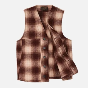 FILSON Vestes | Mackinaw Wool Vest Brown Tan