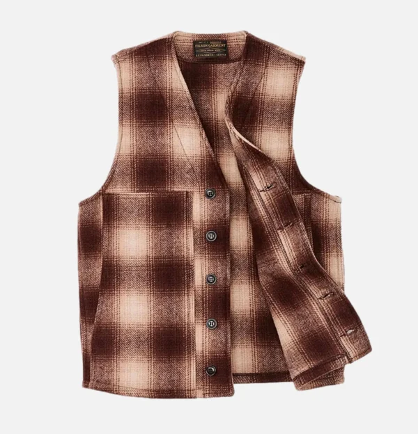 FILSON Vestes | Mackinaw Wool Vest Brown Tan