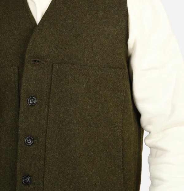 FILSON Vestes | Mackinaw Wool Vest Forest Green