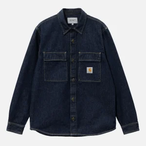 CARHARTT WIP Vestes | Manny Shirt Blue Rinsed