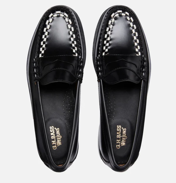 G.H. BASS Mocassins | Mocassin Weejun Weave Black & White