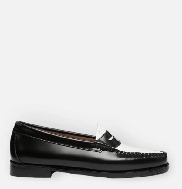 G.H. BASS Mocassins | Mocassin Weejuns Black & White Leather