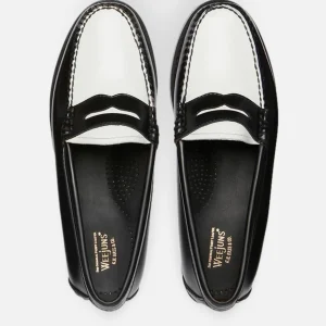 G.H. BASS Mocassins | Mocassin Weejuns Black & White Leather