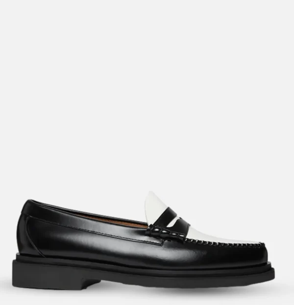 G.H. BASS Mocassins | Moccassin Weejun Step Larson Black White