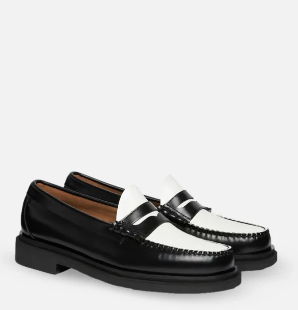 G.H. BASS Mocassins | Moccassin Weejun Step Larson Black White