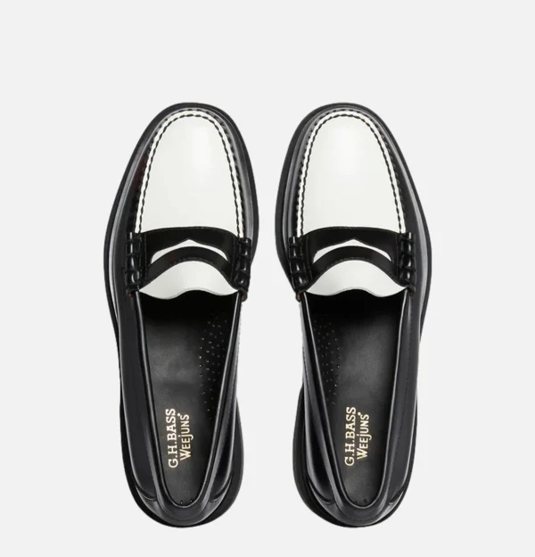 G.H. BASS Mocassins | Moccassin Weejun Step Larson Black White