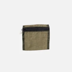 PUEBCO Petite Maroquinerie | Nylon Fabric Pouch Medium Olive